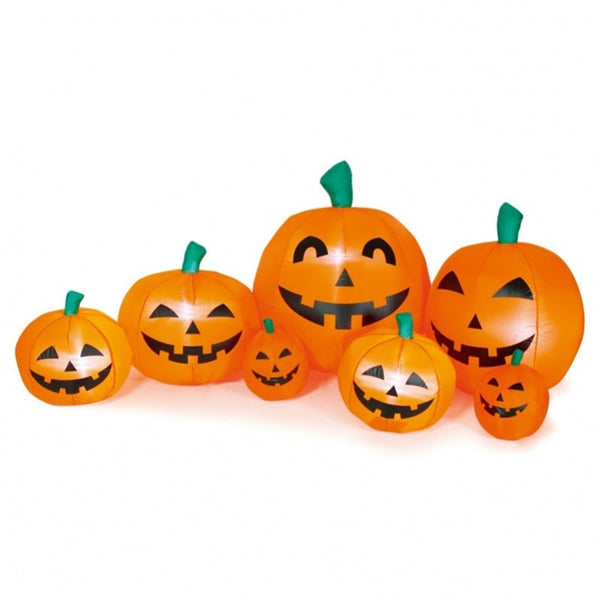 Premier 2.25m Lit Stacked Inflatable Pumpkins - DeWaldens Garden Centre