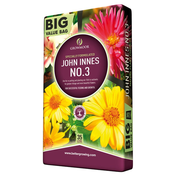 Growmoor John Innes No. 3 Compost 35ltr - DeWaldens Garden Centre