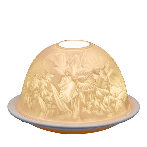 Light-Glow Tealight Candle Holder 3" Dome & Plate - DeWaldens Garden Centre