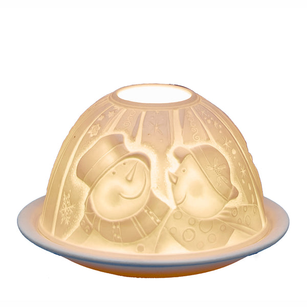 Light-Glow Tealight Candle Holder 3" Dome & Plate - DeWaldens Garden Centre