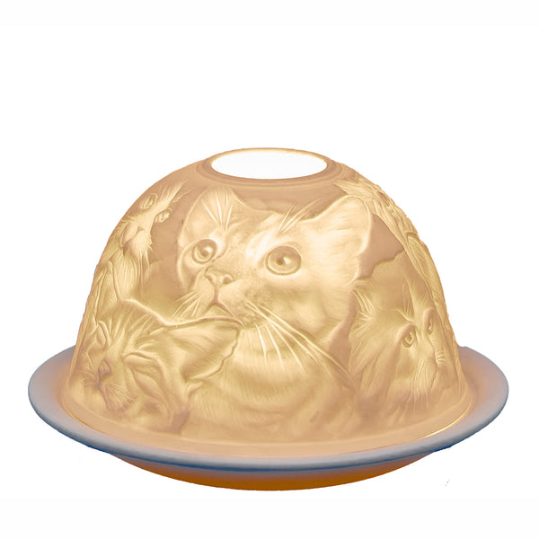 Light-Glow Tealight Candle Holder 3" Dome & Plate - DeWaldens Garden Centre