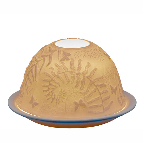 Light-Glow Tealight Candle Holder 3" Dome & Plate - DeWaldens Garden Centre