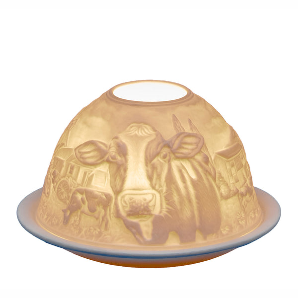 Light-Glow Tealight Candle Holder 3" Dome & Plate - DeWaldens Garden Centre