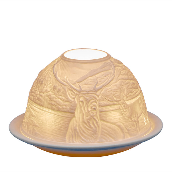 Light-Glow Tealight Candle Holder 3" Dome & Plate - DeWaldens Garden Centre