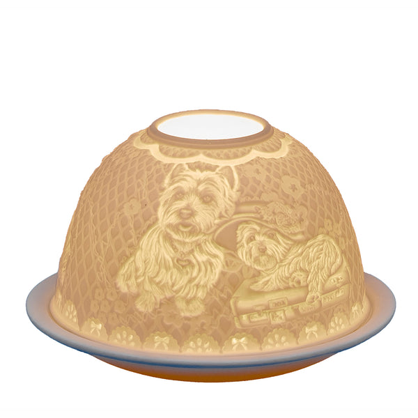 Light-Glow Tealight Candle Holder 3" Dome & Plate - DeWaldens Garden Centre