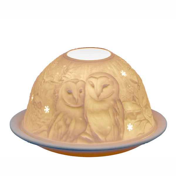 Light-Glow Tealight Candle Holder 3" Dome & Plate - DeWaldens Garden Centre