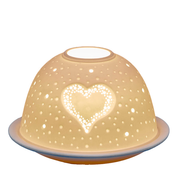 Light-Glow Tealight Candle Holder 3" Dome & Plate - DeWaldens Garden Centre