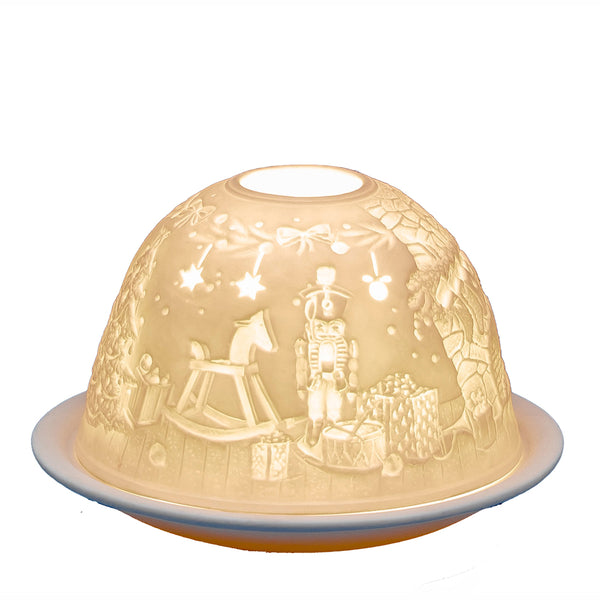 Light-Glow Tealight Candle Holder 3" Dome & Plate - DeWaldens Garden Centre