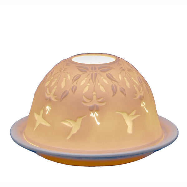 Light-Glow Tealight Candle Holder 3" Dome & Plate - DeWaldens Garden Centre