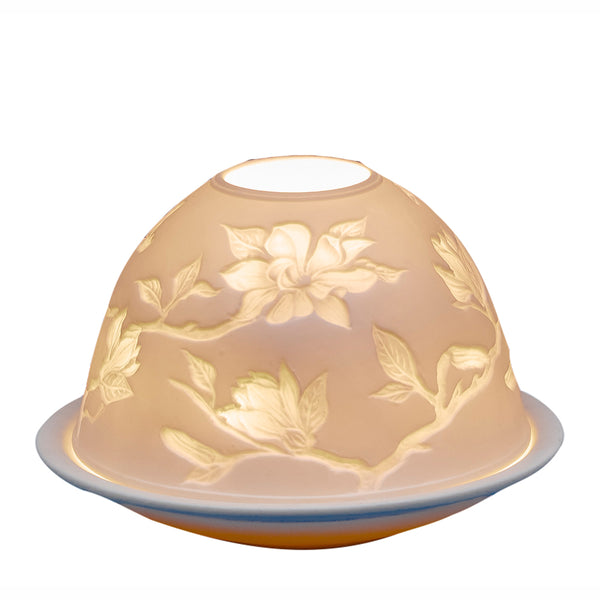 Light-Glow Tealight Candle Holder 3" Dome & Plate - DeWaldens Garden Centre