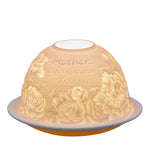 Light-Glow Tealight Candle Holder 3" Dome & Plate - DeWaldens Garden Centre