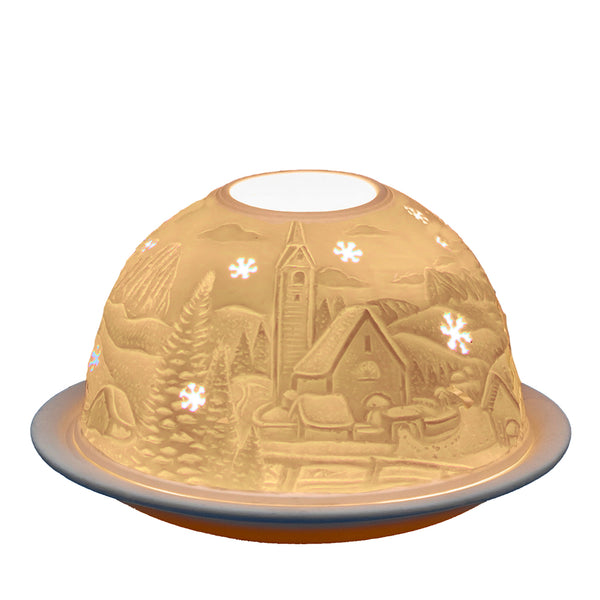 Light-Glow Tealight Candle Holder 3" Dome & Plate - DeWaldens Garden Centre