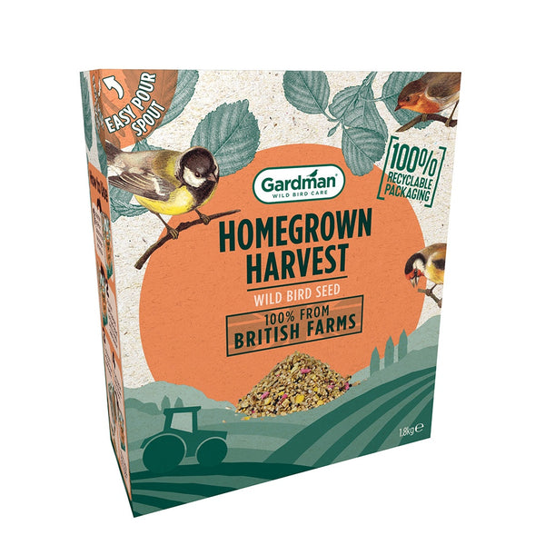 Gardman Homegrown Harvest Seed Mix 1.8kg - DeWaldens Garden Centre