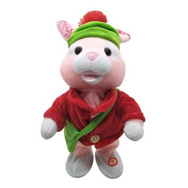 Festive 38cm Singing and Dancing Rabbit - DeWaldens Garden Centre