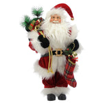 Festive Standing Traditional Santa with Stocking - DeWaldens Garden Centre