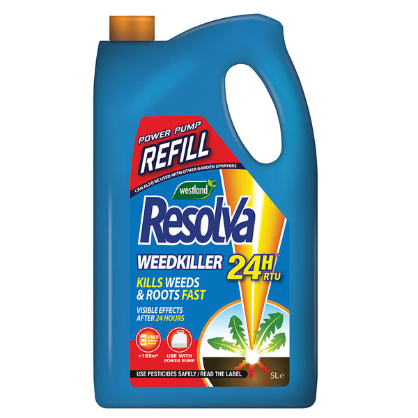 Resolva Weedkiller 24H RTU Power Pump | 5 Litre Refill | DeWaldens Garden Centre