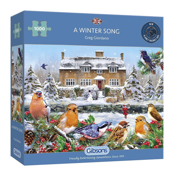 Gibsons 1000 Piece Jigsaw Puzzle - A Winter Song - DeWaldens Garden Centre