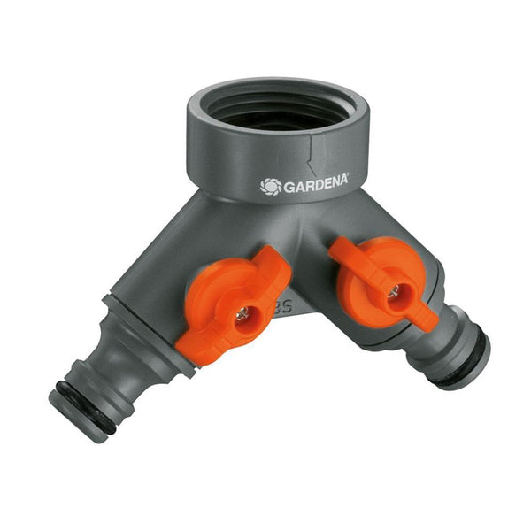 Gardena Twin-Tap Connector 26.5mm - DeWaldens Garden Centre
