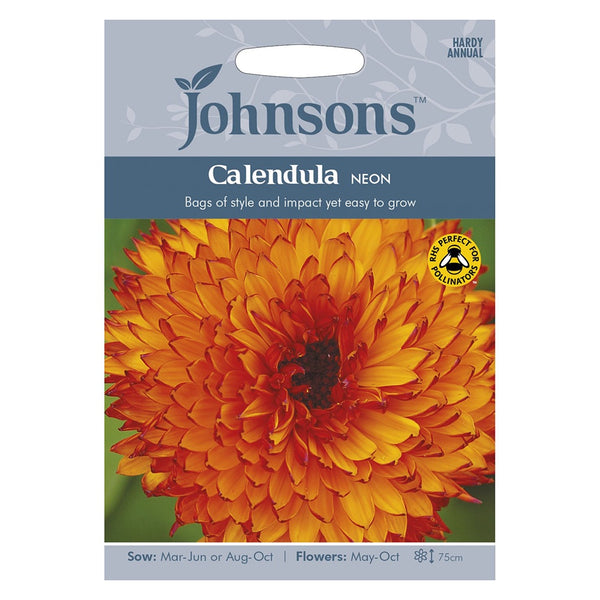 Johnsons Calendula Neon Seeds - DeWaldens Garden Centre