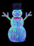Premier 90cm Acrylic Snowman With 96 Multi LEDs - DeWaldens Garden Centre