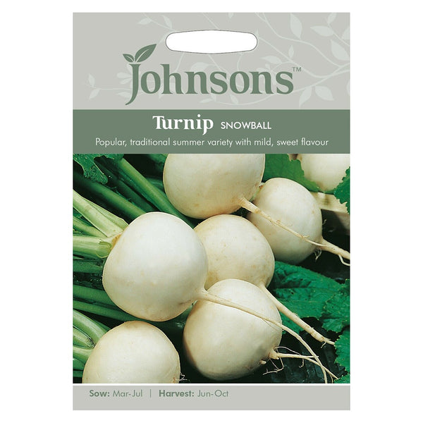 Johnsons Turnip Snowball Seeds - DeWaldens Garden Centre