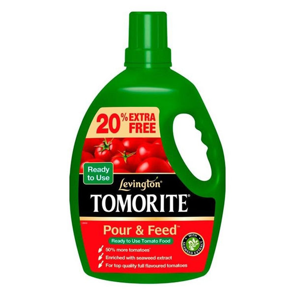 Levington Tomorite Pour & Feed 2.5L Plus 20% Extra Free - DeWaldens Garden Centre