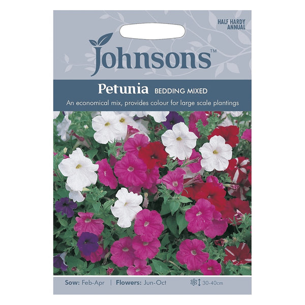 Johnsons Petunia Bedding Mixed Seeds - DeWaldens Garden Centre