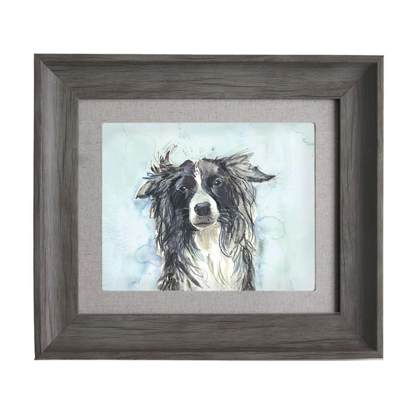 Voyage Stone Frame Collie - DeWaldens Garden Centre