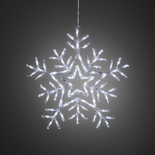 Konstsmide LED Acrylic Snowflake 58cm - DeWaldens Garden Centre