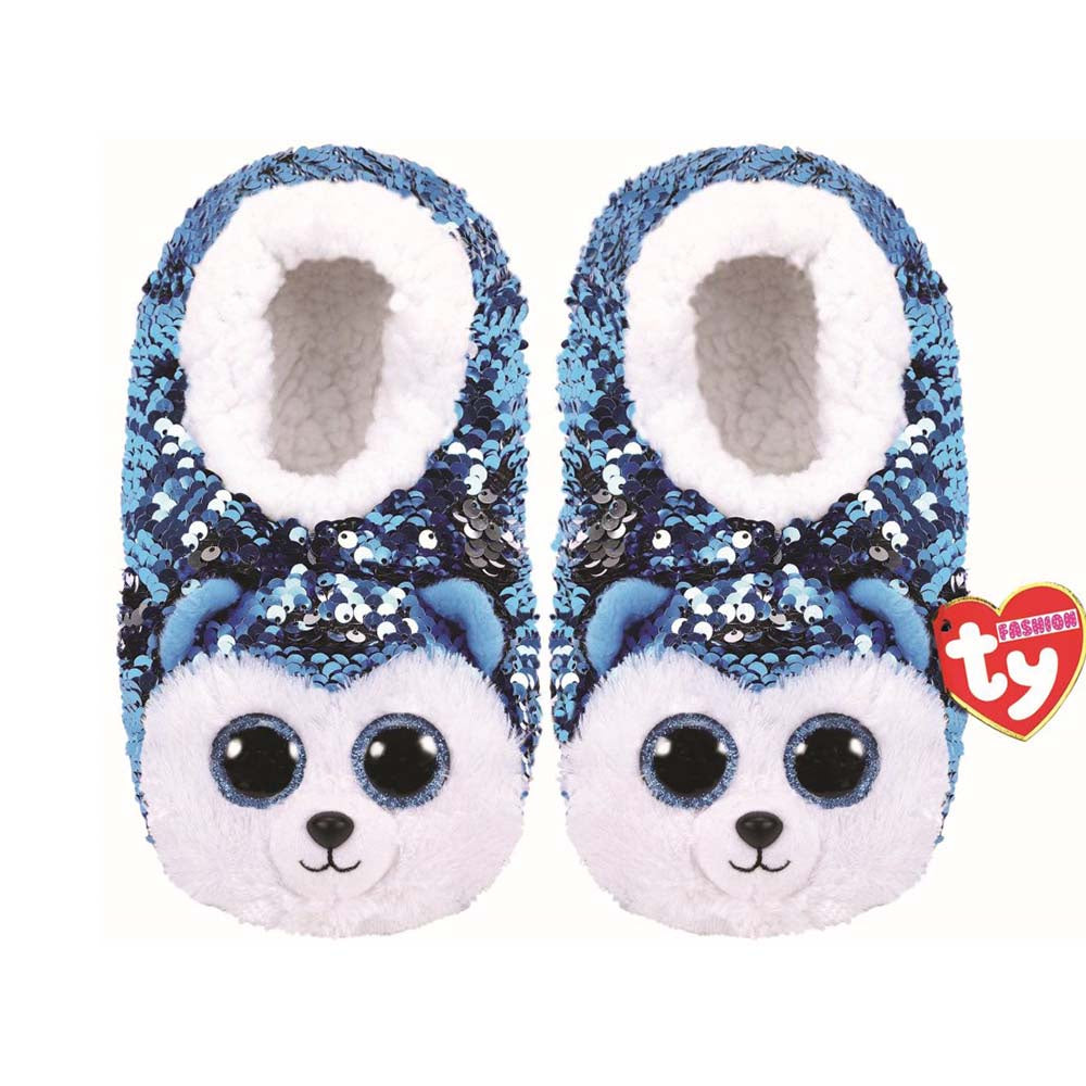 Ty Beanie Slippers Slush Husky DeWaldens Garden Centre