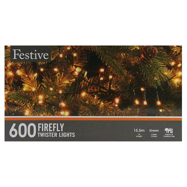 Festive 600 Firefly Twister Lights - DeWaldens Garden Centre