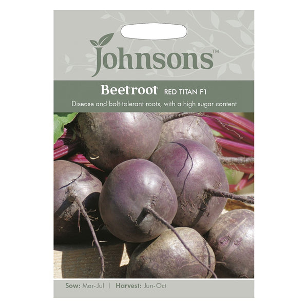 Johnsons Beetroot Red Titan F1 Seeds - DeWaldens Garden Centre