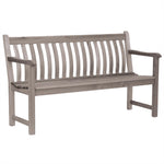 Alexander Rose Grey Painted Acacia Wood Broadfield Bench - DeWaldens Garden Centre