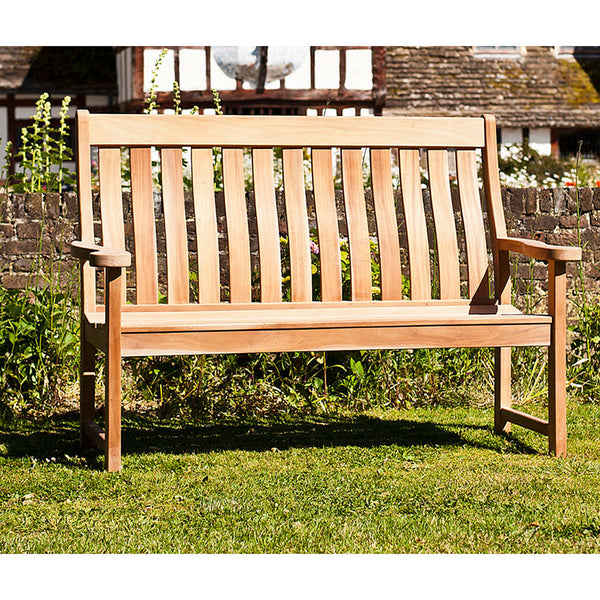 Alexander Rose Mahogany High Back 5ft Bench - DeWaldens Garden Centre