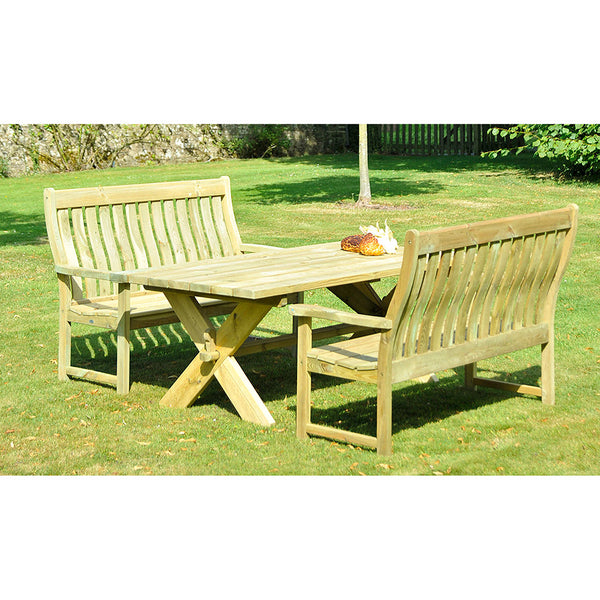 Alexander Rose Pine Farmers 5ft Bench - DeWaldens Garden Centre