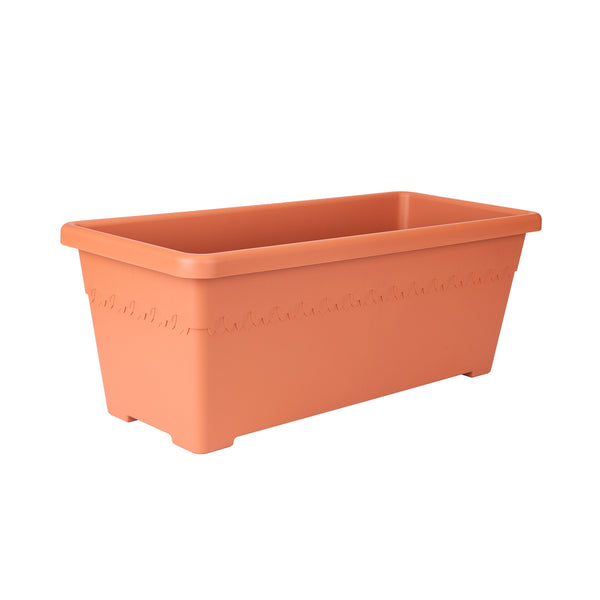 Elho Algarve Long Planter | Terracotta | DeWaldens Garden Centre
