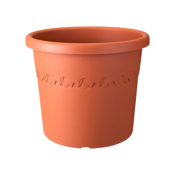 Elho Algarve Cilindro Planter | 25 cm | Terracotta | DeWaldens Garden Centre