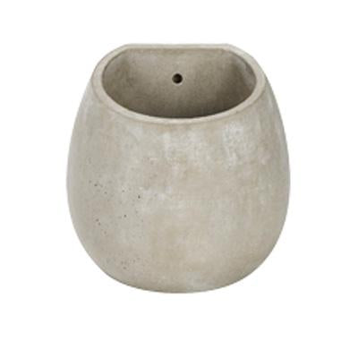 Apta Cement Boule Wall Pot | 25cm | DeWaldens Garden Centre