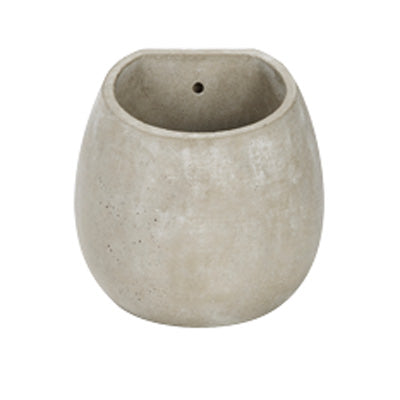 Apta Cement Boule Wall Pot | 15cm | DeWaldens Garden Centre