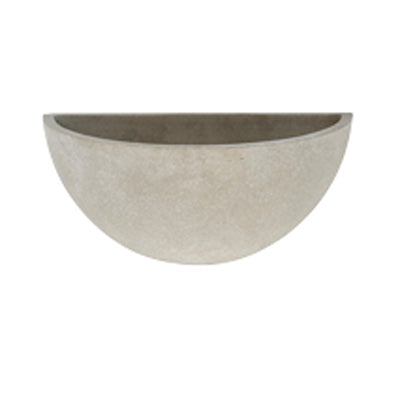 Apta Cement Bowl Wall Pot | 24cm | DeWaldens Garden Centre