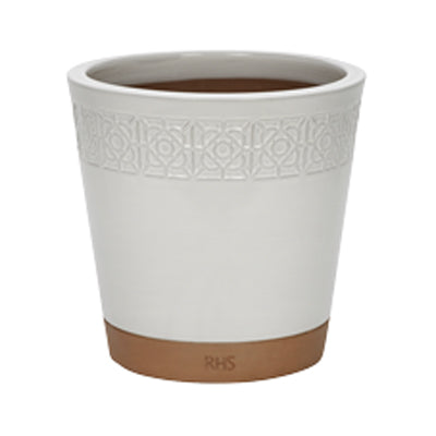 Apta RHS Close Borders Cone Planter | White | 20cm | DeWaldens Garden Centre