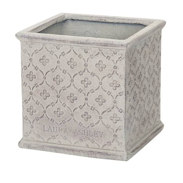 Apta Laura Ashley Pembroke Cube | Antique White | 22cm | DeWaldens Garden Centre