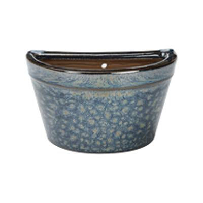 Apta Peacock Wall Pot | Blue | 17cm | DeWaldens Garden Centre