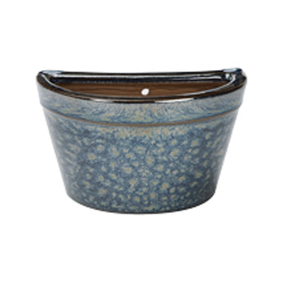 Apta Peacock Wall Pot | Blue | 12cm | DeWaldens Garden Centre