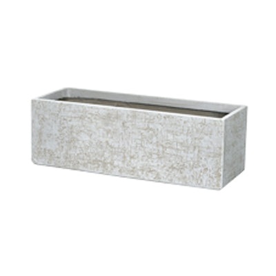 Apta Strata Trough Planter | White | 60cm | DeWaldens Garden Centre