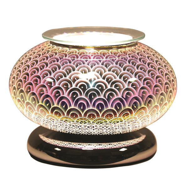 Aroma Accessories Ellipse 3D Electric Wax Melt Touch Burner - DeWaldens Garden Centre