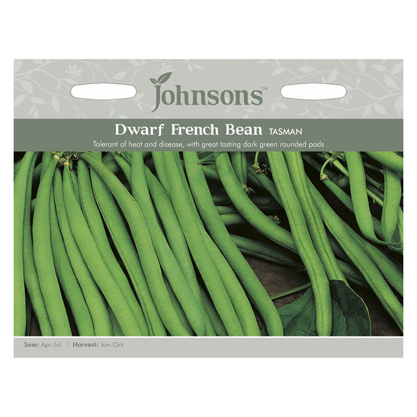 Johnsons Dwarf French Bean Tasman Seeds - DeWaldens Garden Centre