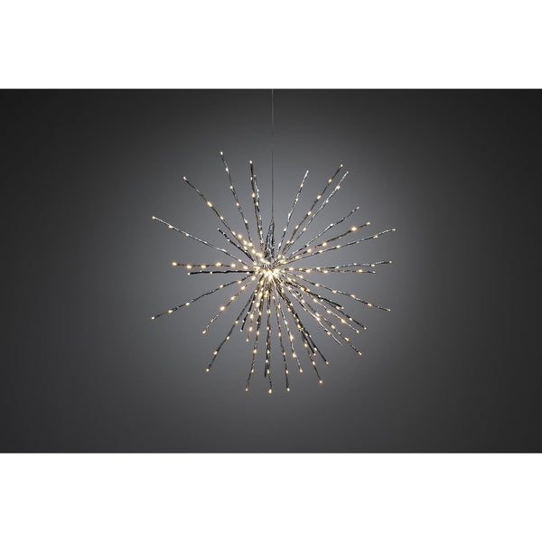 Konstsmide LED Ball of Twigs Silver 84cm - DeWaldens Garden Centre