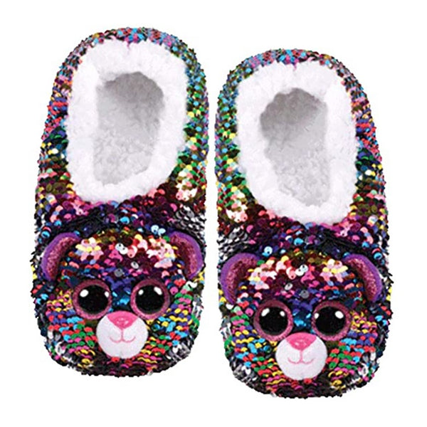 Ty Beanie Slippers - Dotty Leopard - DeWaldens Garden Centre