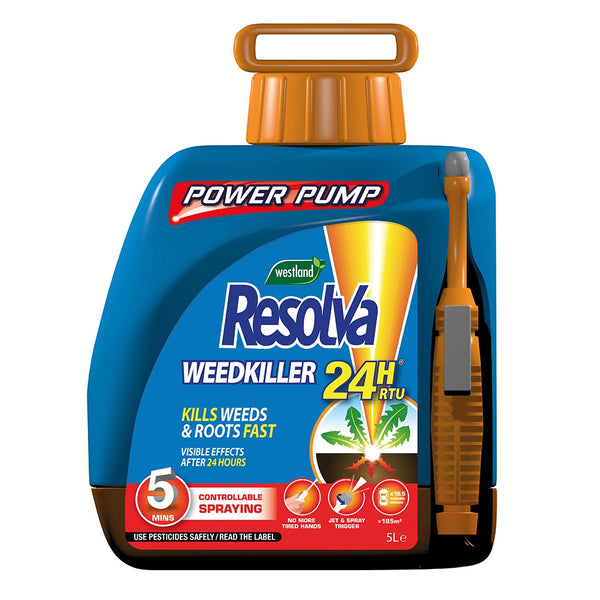 Resolva Weedkiller 24H RTU Power Pump | 5 Litre | DeWaldens Garden Centre